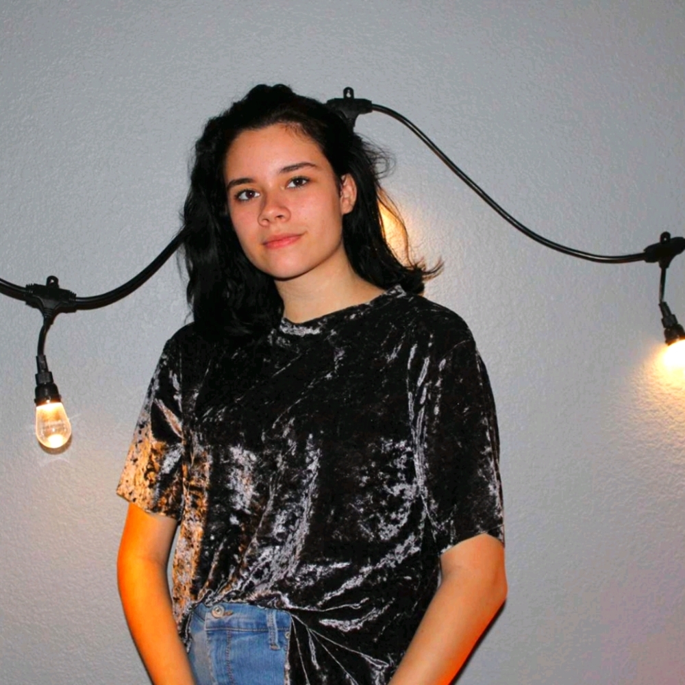 Grey, Velvet T-Shirt